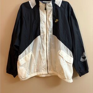 Nike Black and White Windbreaker Jacket